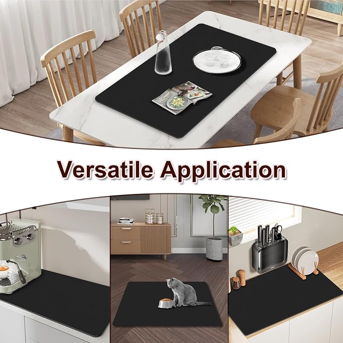 BLESWIN Dish Drying Mat for Kitchen, Coffee Station Mats - Image 6