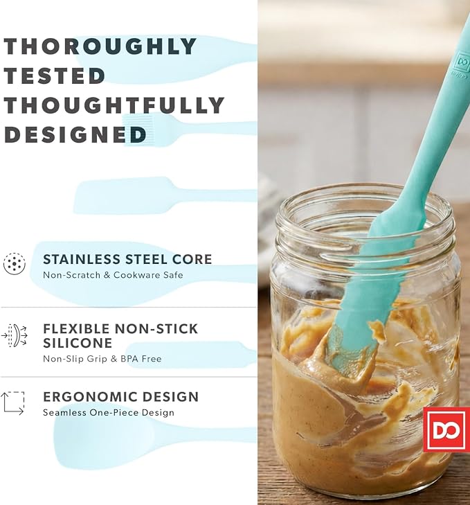 DI ORO 6-Piece Silicone Spatula Set - Image 6