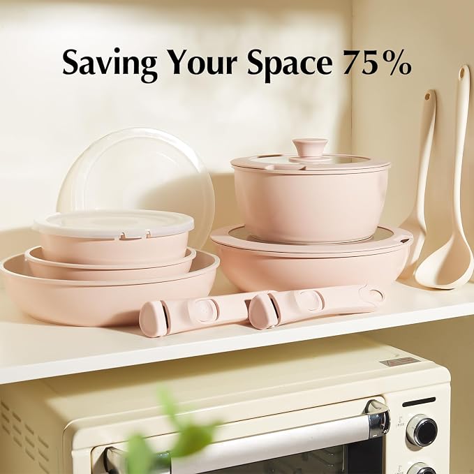 Redchef Pans and Pots Set Nonstick, Ceramic Cookware Set - Image 4