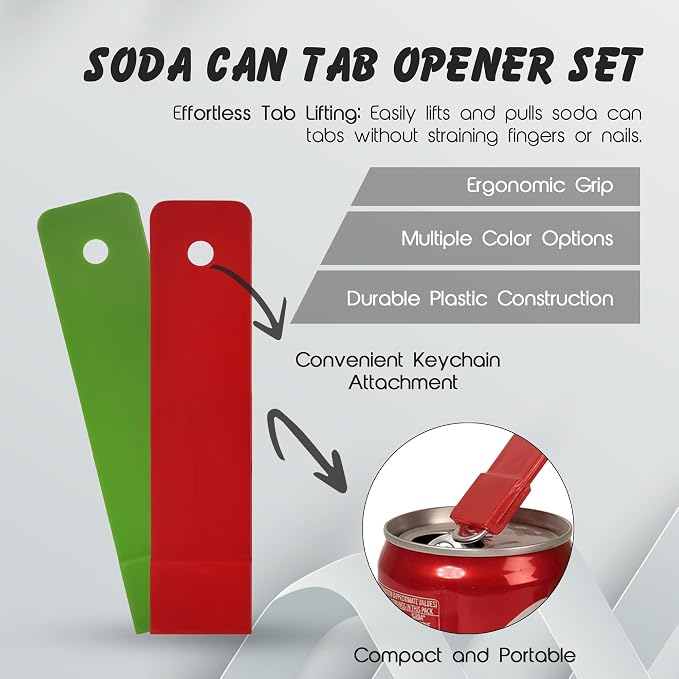 Pop Can Opener – 4 Pack Beer Can Opener, Soda Can Tab Opener, Party Essential - Image 7
