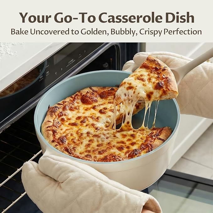 BEZIA 5.7 Quart Nonstick Ceramic Soup Stock Pot - Image 5