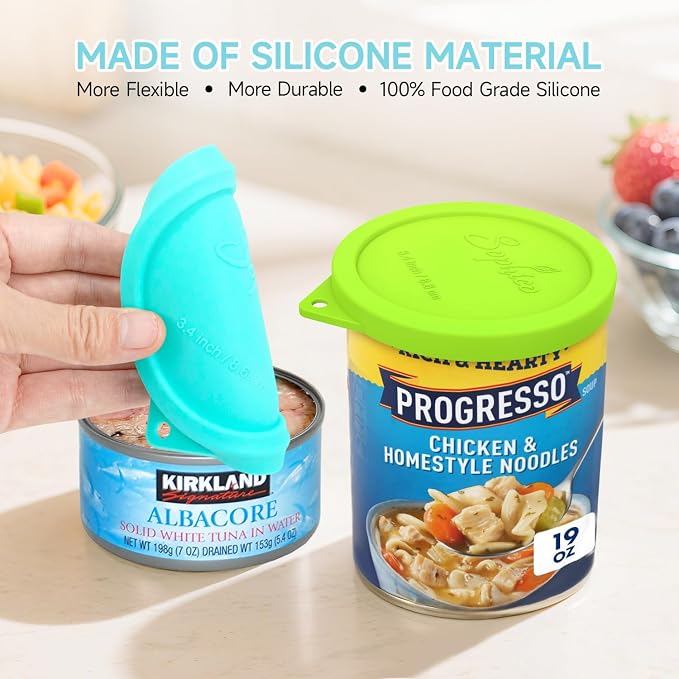 4PCs 3.4-inch Silicone Can Lids - Image 3
