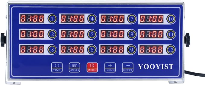 Precision Kitchen Timers for Cooking – 12 Channel Commercial Kitchen Timer - Image 4