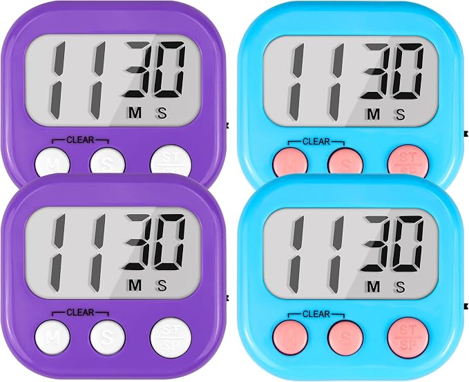 Timer for Kids Teachers Supplies Digital Kitchen Timers for Cooking Large by AOUCE