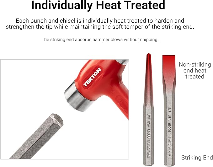 TEKTON 1/4 Inch Roll Pin Punch | 66068 | Made in USA - Image 3