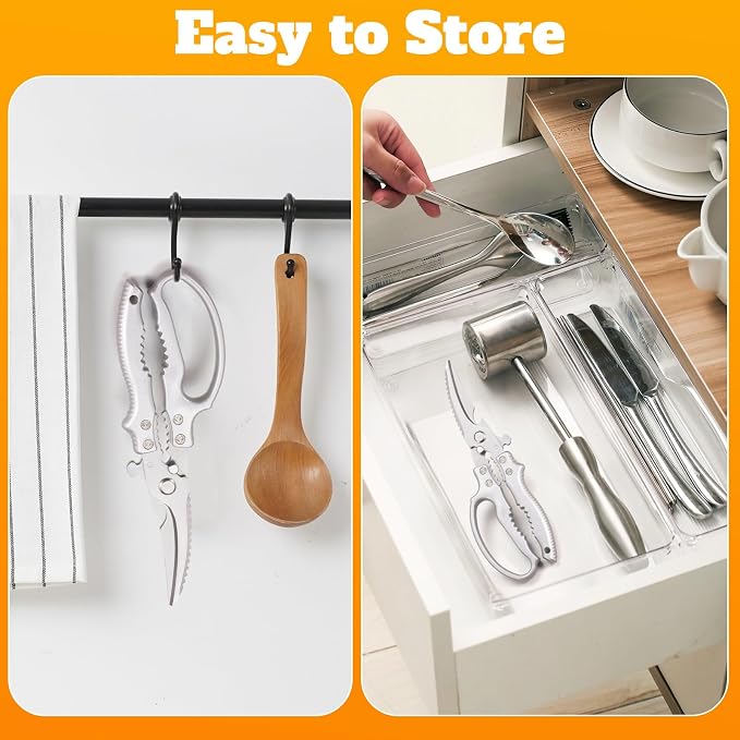 Heavy Duty Kitchen Scissors, Poultry Shears - Image 7