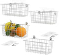 MaraFansie Hanging Wire Baskets Kitchen Storage Basket Adhesive and Screws by MakeStorageMoreFun