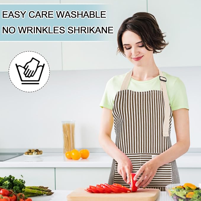 Janmercy 24 Pcs Aprons for Women Men - Image 5