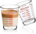 SAIAOKJ Shot Glasses Measuring Cup Set 2PACK Espresso Shot Glasses Liquid Heavy by SAIAOKJ