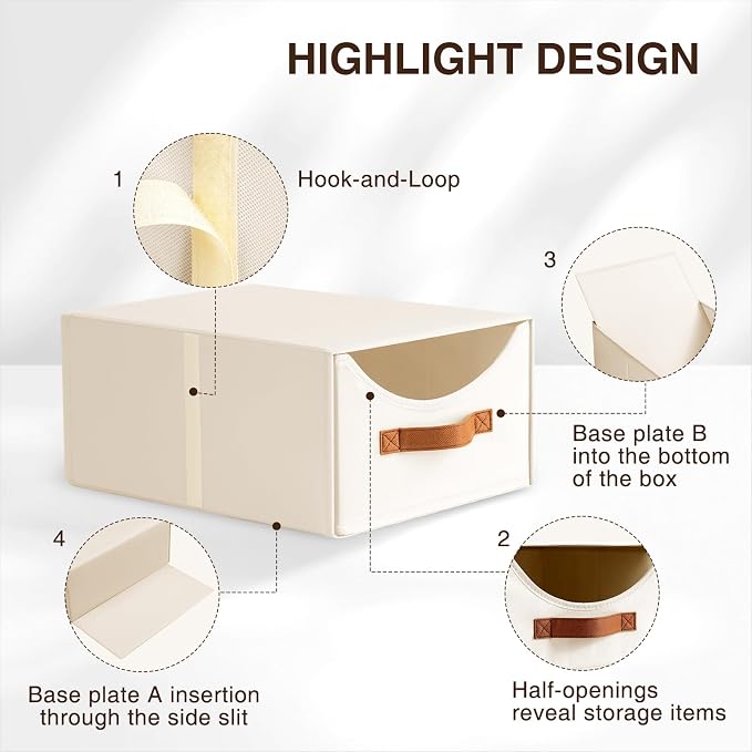 Homsorout Stackable Storage Drawers - Image 6
