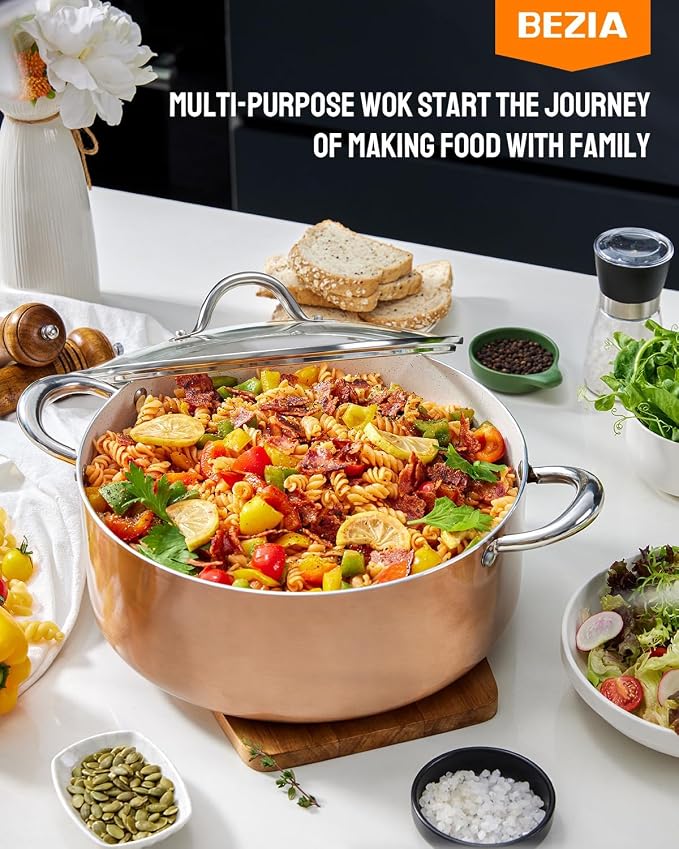BEZIA Large 12 Quart Nonstick Cooking Pot - Image 3