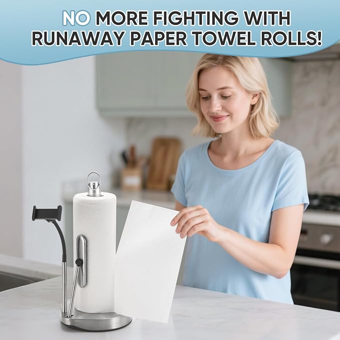 Paper Towel Holder with Spray Bottle - Image 7