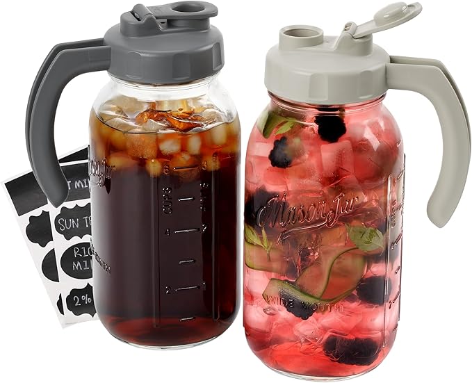 Soligt Glass Mason Jar Pitcher by SOLIGT