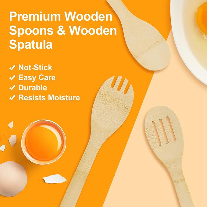 5 Piece Wooden Spoons - Image 7