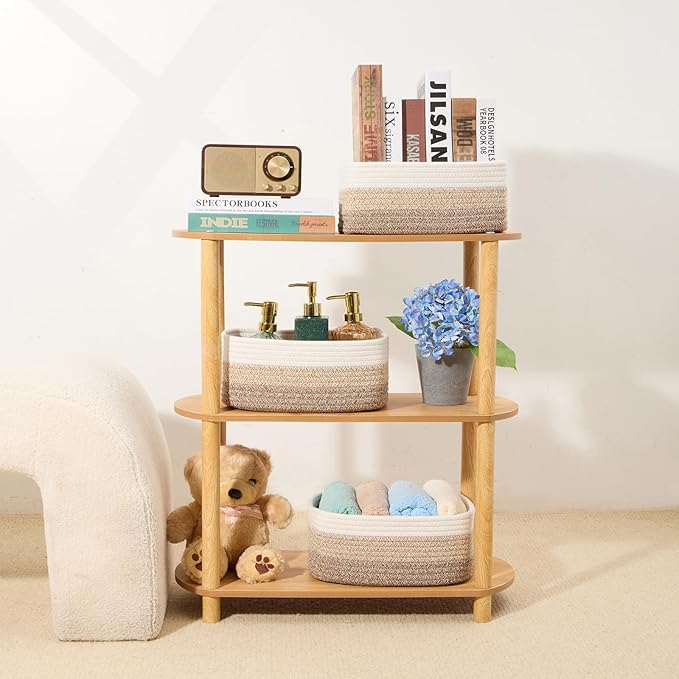 MiniArk Small Storage Baskets for Organizing | Closet Organizer Bins | Shelf - Image 6
