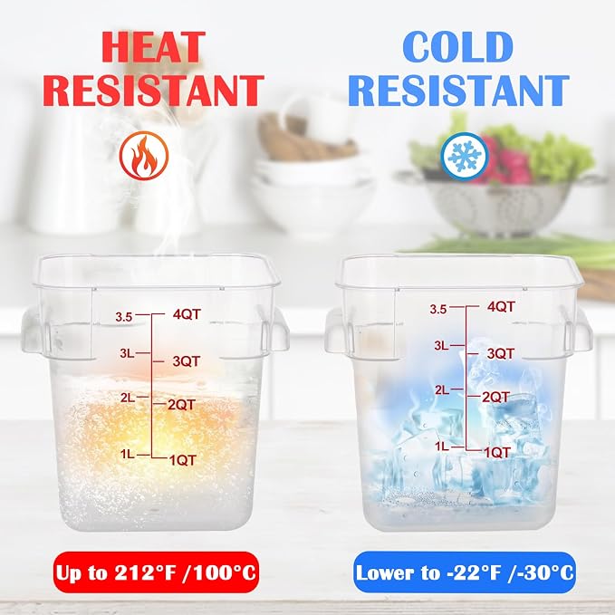 4 Pack 4QT Food Storage Containers - Image 4