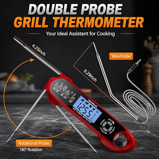 Digital Instant Read Meat Thermometer Waterproof Kitchen Food Cooking - Image 2