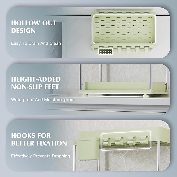 VERIFOST Under Sink Organizer, 2 Pack Under Kitchen Bathroom Cabinet Organizer - Image 5