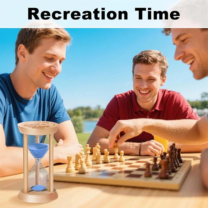 2 Minute Sand Timer, 2 Min Wooden Hourglass, Wood Mini Sand Clock, Two Minute - Image 6