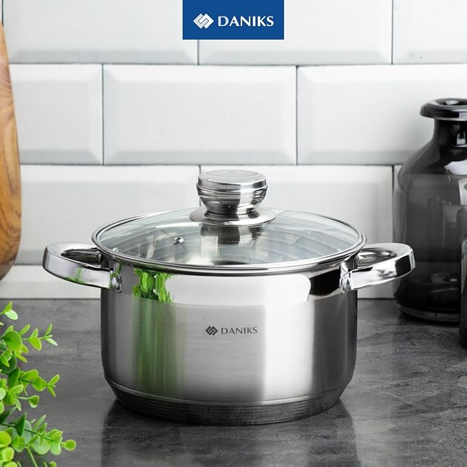 Daniks Standard 2 Quart Stainless Steel Stock Pot - Image 2