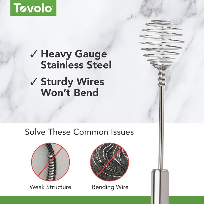 Tovolo Spring Whisk Stainless Steel 10 Inch Galaxy Coil Whisker - Image 3