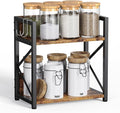 Spice-Rack-Organizer-Shelf for Kitchen Counter, 2 Tiers Coffee Bar Station by RUILALIFE