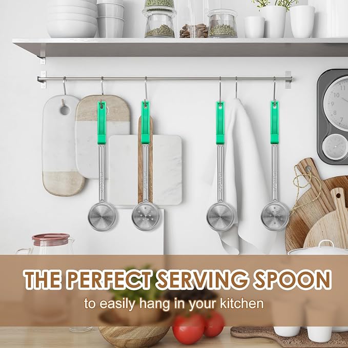4 Ounce Stainless Steel Portion Control Ladle Spoon - Image 2