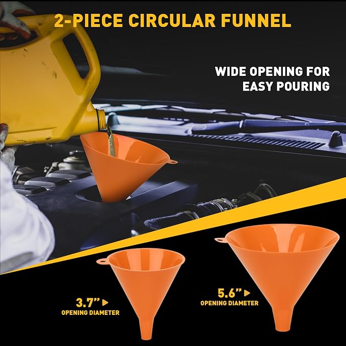 20-Piece No-Spill Coolant Funnel Kit, Cooling System Funnels Kits, Spill Proof - Image 7