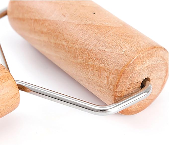 Roller Rolling Pin, 4 Inch Wood Rolling Pin - Image 5
