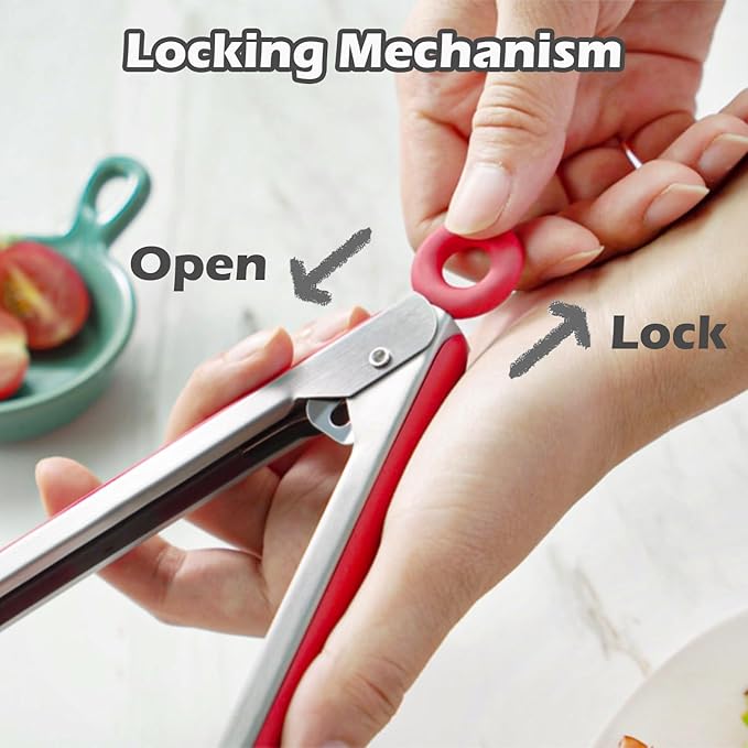 Kitchen Tongs, 9 Inch Tongs for Cooking - Image 3
