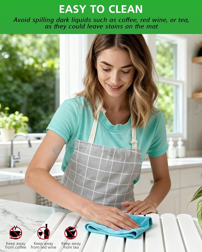 Stone Drying Mat for Kitchen Counter 16x24 Inch, Diatomaceous Dish Drying Mat - Image 6