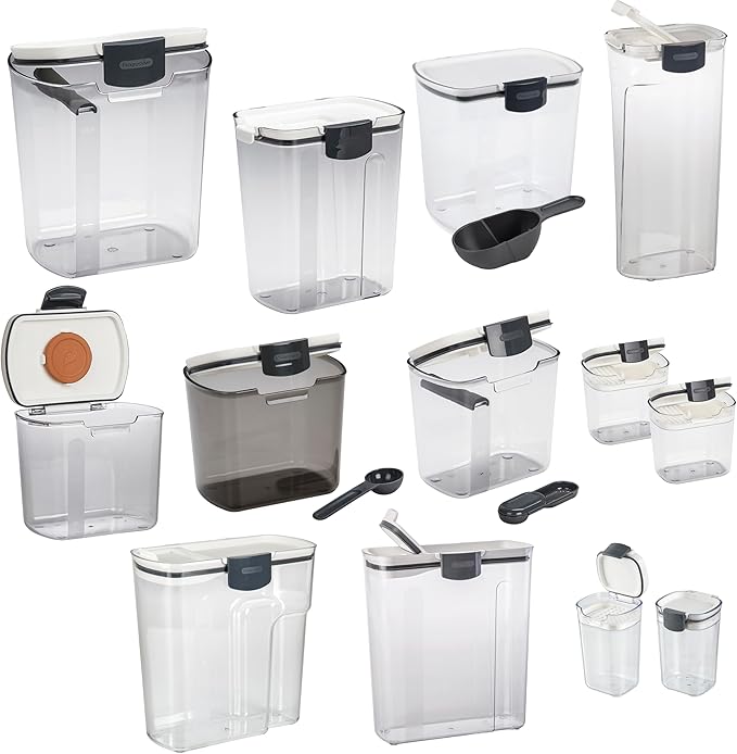 Progressive ProKeeper Baker's Airtight Kitchen Storage Canister Container Set by ProgressiveInternational