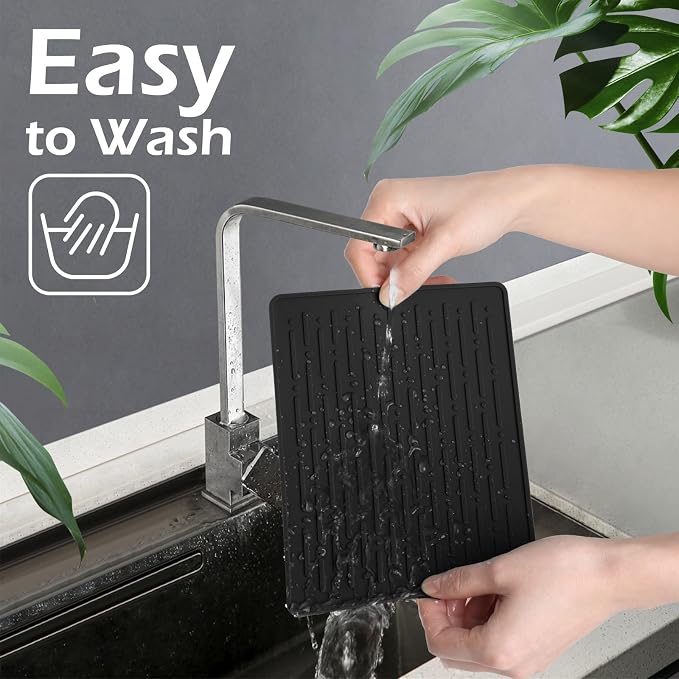 GeeRic Dish Drying Mats, Heat-resistant Silicone Mat - Image 4