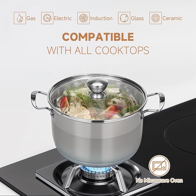 Ohtomber 8 Quart Stock Pot - Image 5