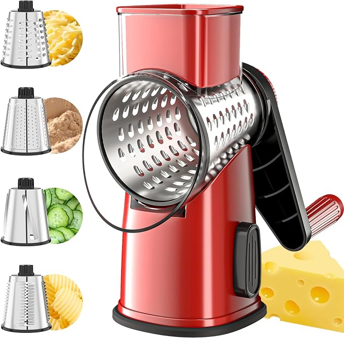VEKAYA Rotary Cheese Grater Hand Crank by VEKAYA