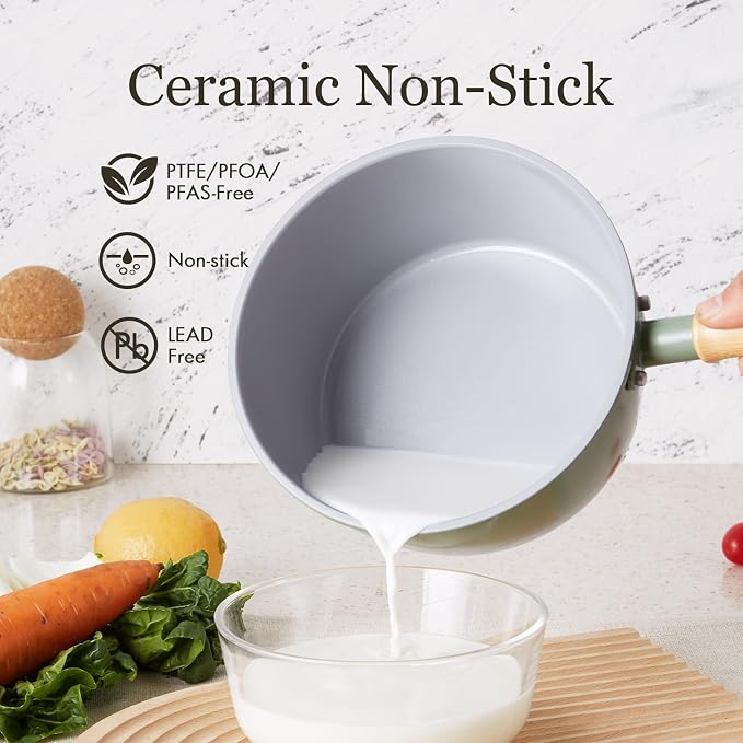 ROCKURWOK Ceramic Nonstick Sauce Pan - Image 2