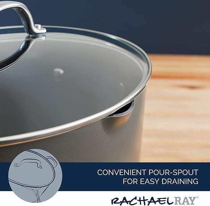 Rachael Ray 80090 Professional Hard Anodized Nonstick Cookware Oval Pasta - Image 3