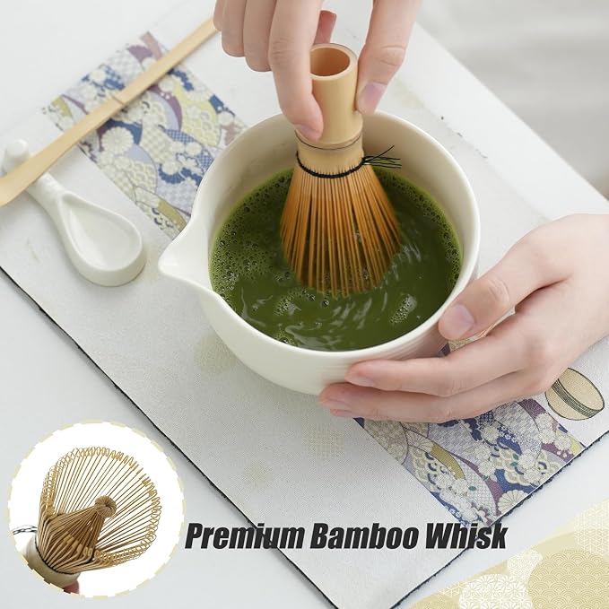 Clay&Fire Matcha Whisk Set, Ceramic Matcha Set, Matcha Bowl - Image 3