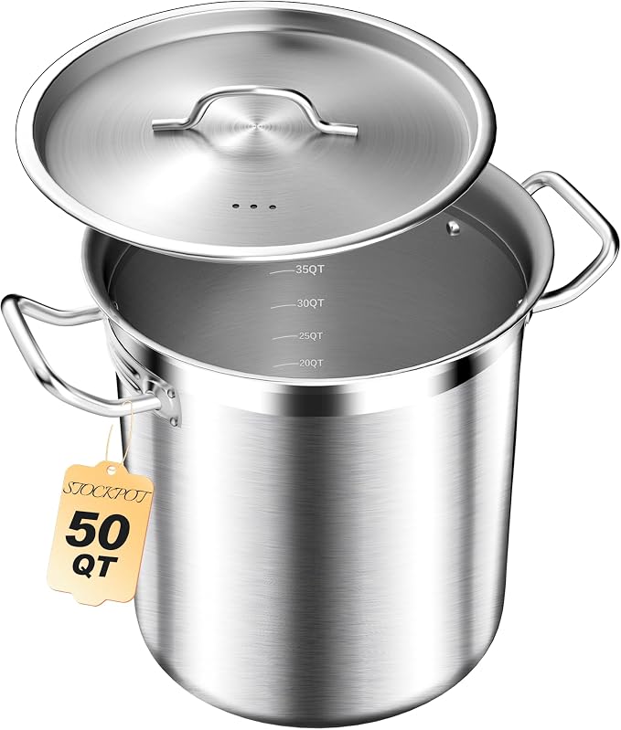 STOCKPOT 50 Quart Stainless Steel Stock Pot by STOCKPOT