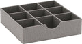 Household Essentials Grey 728-1 Deep 9 Section Drawer Organizer Box by HouseholdEssentials