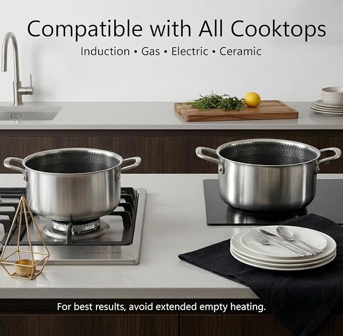 4.6 Qt Stainless Steel Stock Pot - Image 5