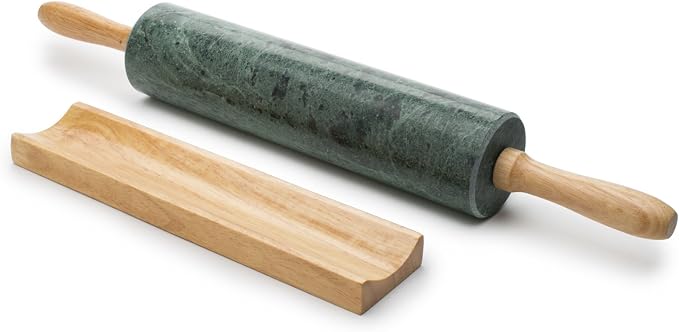 Fox Run Marble Rolling Pin and Base - Image 2