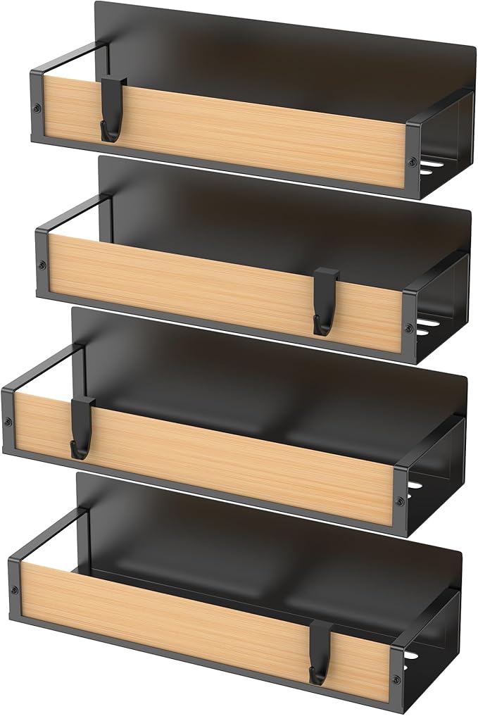 HuggieGems 4 Pack Magnetic Spice Storage Rack Organizer - Image 5