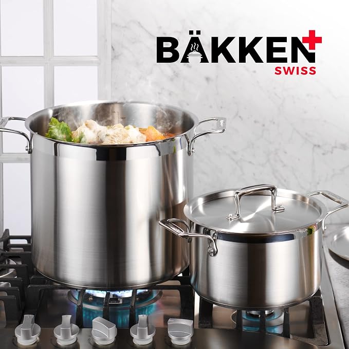 Stainless Steel Stockpot with Lid 24 Quart, Durable 18/8 Stainless Steel - Image 9