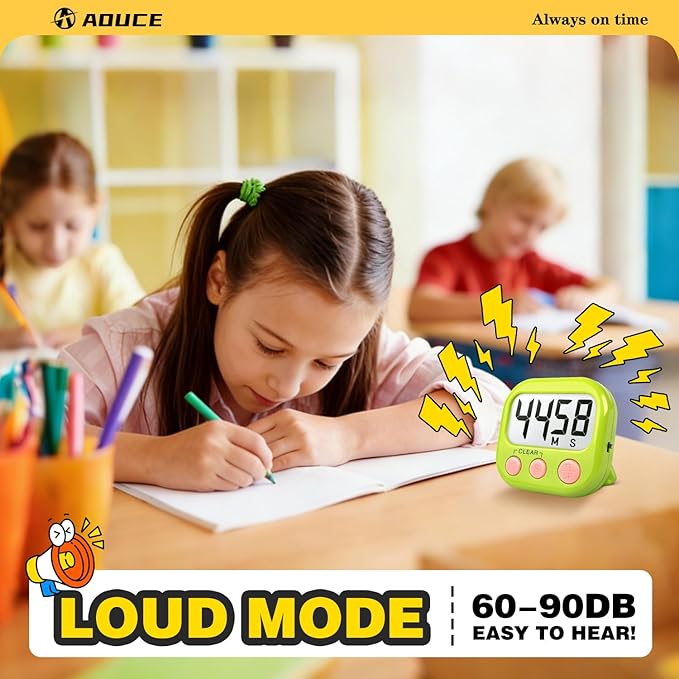 Classroom Timers for Teachers Kids Large Magnetic Digital Timer 4 Pack - Image 2