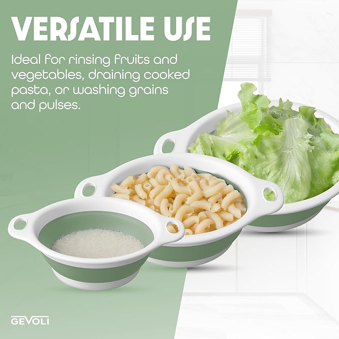 Gevoli Collapsible Colanders Food Strainers - Image 6