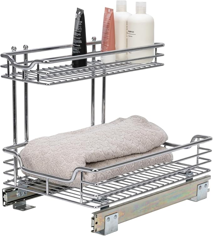 Household Essentials Glidez Multipurpose Chrome-Plated Steel Pull-Out/Slide-Out by HouseholdEssentials