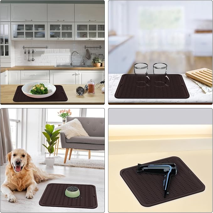 ZLR Silicone Dish Drying Mat & Heat Resistant Trivet - Image 9