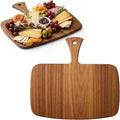 Nuenen Wood Cutting Board with Handle 12x11x0.47 Inch Acacia Bamboo Wooden by Nuenen