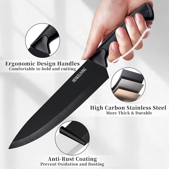 Knife Set, 14-Piece Kitchen Knives Set - Image 3